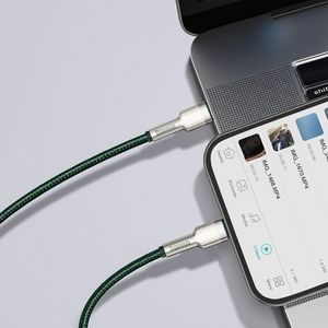 Kabel USB Baseus USB-C - Lightning 1 m Zielony (baseus_20210316152823) 9
