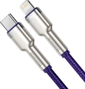 Kabel USB Baseus USB-C - Lightning 1 m Fioletowy (baseus_20210316153516) 2
