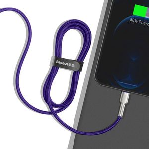Kabel USB Baseus USB-C - Lightning 1 m Fioletowy (baseus_20210316153516) 9