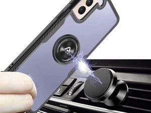 Alogy Etui Alogy Ring Holder Clear Armor do Samsung Galaxy S21 Plus czarne 5