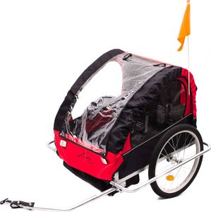 Vivo Przyczepka rowerowa Vivo Voyager BT-004 czarno-czerwona Uniwersalny 2