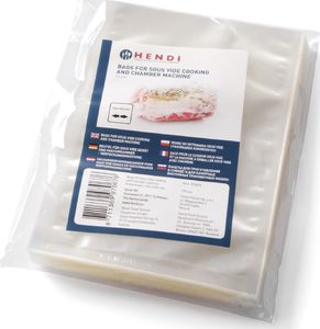 Hendi Worki do gotowania Sous vide i do pakowarek prózniowych komorowych 250x350mm 100szt. Worki do gotowania Sous vide i do pakowarek prózniowych komorowych 250x350mm 100szt. 2