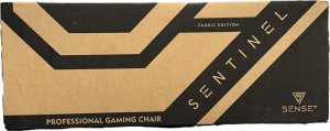 Fotel SENSE7 materiałowy Sentinel czarno-czerwony 25