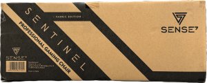 Fotel SENSE7 materiałowy Sentinel czarno-szary 24