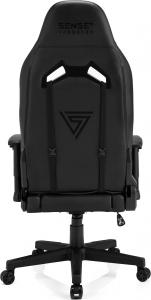 Fotel SENSE7 Vanguard - skórzany, czarny 5