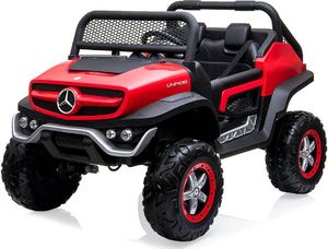 Lean Sport Auto na Akumulator Mercedes Unimog Czerwony 2