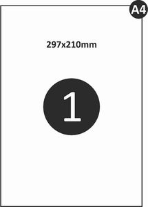 MD Labels Papier samoprzylepne 210x297mm 1000ark A4 mat 5