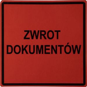 MD Labels Naklejki Etykiety Ostrzegawcze Zwrot dokumnetów 1000szt 5