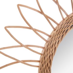 Atmosphera Wiklinowe lustro ścienne Sharp Sun 50 cm 2