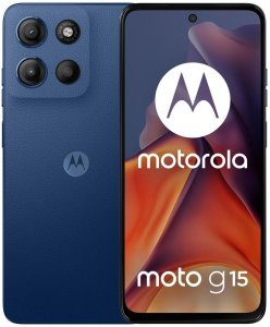 Smartfon Motorola Moto G15 8/128GB Granatowy (PB6E0062PL) + Etui Clear Case 5