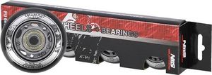 Nils Extreme PU 64x24 82A CZARNE N (4 szt.) + ABEC-9 (8 szt.) ZESTAW NILS EXTREME 4