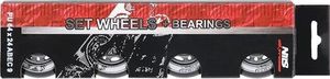 Nils Extreme PU 64x24 82A CZARNE N (4 szt.) + ABEC-9 (8 szt.) ZESTAW NILS EXTREME 5