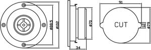 Głośnik samochodowy Blow Głośnik samochodowy BLOW YDQ401 4" 50W 8Ohm 2