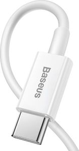Kabel USB Baseus USB-C - Lightning 1.5 m Biały (CATLYS-B02) 3