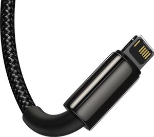 Kabel USB Baseus USB-A - USB-C + microUSB + Lightning 1.5 m Czarny (CAMLTWJ-01) 3