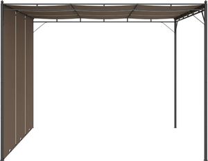 vidaXL Altana ogrodowa z zasłoną, 3 x 3 x 2,25 m, kolor taupe 4