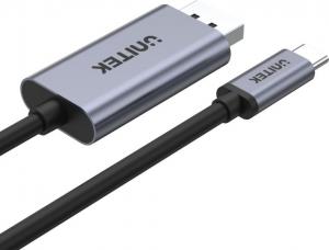 Adapter USB Unitek USB-C - DisplayPort Czarny  (V1409A) 2