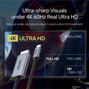 Adapter USB Unitek USB-C - DisplayPort Czarny  (V1409A) 6