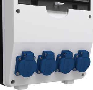 Doktorvolt Rozdzielnica budowlana z licznikiem energii MID oraz kablem pTD-S/FI 4x230V Schuko SIEMENS Mennekes Doktorvolt 6061 2