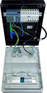 Doktorvolt Rozdzielnica budowlana z licznikiem energii MID oraz kablem pTD-S 16A 2x230V Schuko SIEMENS Mennekes Doktorvolt 6054 3