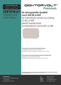 Doktorvolt Rozdzielnica budowlana z licznikiem energii MID oraz kablem pTD-S 16A 2x230V Schuko SIEMENS Mennekes Doktorvolt 6054 5