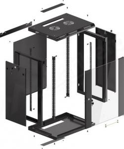 Szafa Lanberg Wisząca 19" 15U (WF01-6415-10B) 7