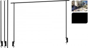 Mondex Stelaż do oświetlenia nad stół metalowy czarny 135-250cm 2