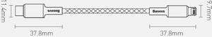 Kabel USB Baseus USB-C - Lightning 2 m Czarny (CATLGD-A01) 3
