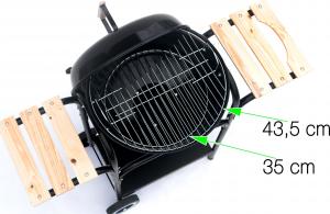 Unimet W-99270 Grill ogrodowy węglowy 43 cm x 43 cm 6