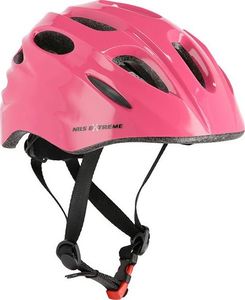 Nils Extreme Kask MTW01+H210 różowy z ochraniaczami r. XS 2
