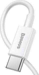 Kabel USB Baseus USB-C - Lightning 1 m Biały (baseus_20210428102456) 3