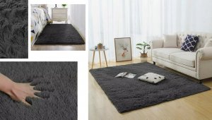 Strado Dywan pokojowy Shaggy 250x350 GreyNight (Ciemny szary) 14