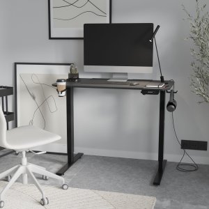 Fotel Diablo Chairs X-PLAYER 2.0 King Size Czarno-biały + EGON 1100 Czarne 110 cmx60 cm 23