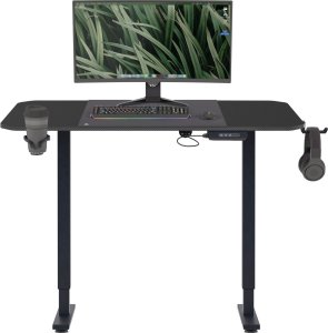 Fotel Diablo Chairs X-Horn 2.0 czarno-biały + EGON 1100 Czarne 110 cmx60 cm 24