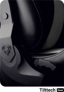 Fotel Diablo Chairs X-Horn 2.0 czarno-biały + EGON 1100 Czarne 110 cmx60 cm 7