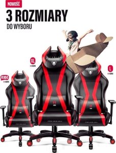 Fotel Diablo Chairs X-Horn XL 2.0 King Size + EGON 1100 Czarne 110 cmx60 cm 14
