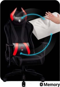 Fotel Diablo Chairs X-Horn XL 2.0 King Size + EGON 1100 Czarne 110 cmx60 cm 22