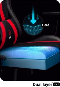 Fotel Diablo Chairs X-Horn XL 2.0 King Size + EGON 1100 Czarne 110 cmx60 cm 4