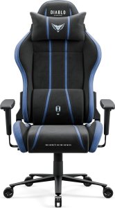 Fotel Diablo Chairs X-One 2.0 Normal Size Night Blue + EGON 1100 Białe 110 cmx60 cm 3