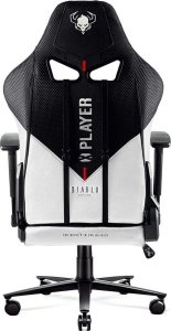 Fotel Diablo Chairs X-PLAYER 2.0 King Size Czarno-biały + EGON 1100 Białe 110 cmx60 cm 11
