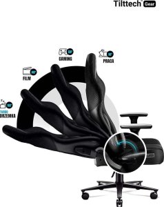 Fotel Diablo Chairs X-PLAYER 2.0 Normal Size Czarny + EGON 1100 Białe 110 cmx60 cm 18