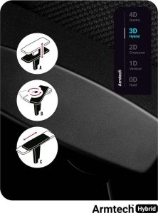 Fotel Diablo Chairs X-PLAYER 2.0 Normal Size Czarny + EGON 1100 Białe 110 cmx60 cm 5