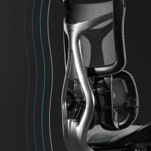 Fotel Diablo Chairs BRAVE Fotel biurowy ergonomiczny V-KINETIC czarny + EGON 1100 Białe 110 cmx60 cm 16