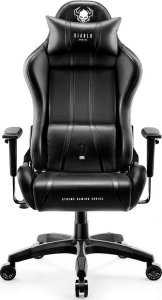 Fotel Diablo Chairs X-ONE 2.0 NORMAL czarny + EGON 1100 Białe 110 cmx60 cm 2
