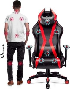 Fotel Diablo Chairs X-Horn XL 2.0 King Size + EGON 1100 Białe 110 cmx60 cm 18