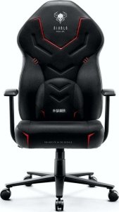 Fotel Diablo Chairs X-Gamer Dark Obsidian + EGON 1100 Białe 110 cmx60 cm 3