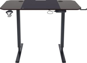 Fotel Diablo Chairs X-ONE 2.0 NORMAL czarno-biały + EGON 1100 Orzechowe 110 cmx60 cm 10