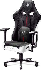 Fotel Diablo Chairs X-PLAYER 2.0 King Size Czarno-biały + EGON 1100 Orzechowe 110 cmx60 cm 15