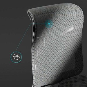 Fotel Diablo Chairs BRAVE Fotel biurowy ergonomiczny V-KINETIC czarny + EGON 1100 Orzechowe 110 cmx60 cm 17