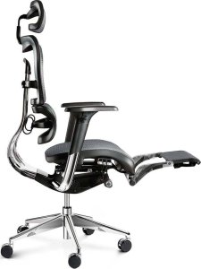 Krzesło biurowe Diablo Chairs V-Master Szare + EGON 1100 Czarne 110 cmx60 cm 5
